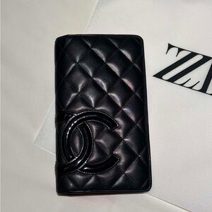 CHANEL Black Cambon Wallet